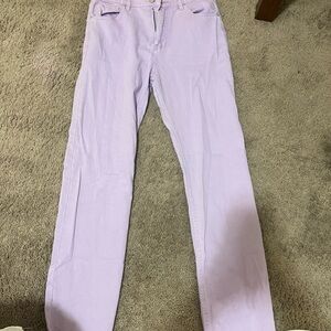 Lavender Straight-Leg Jeans